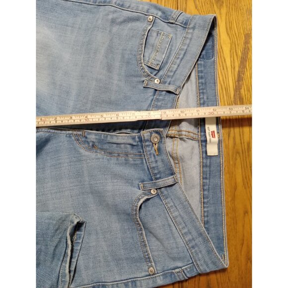 LEVI STRAUSS Jeans Womens 12M BLUE BOOTCUT CURVY Preowned Denim BOOT CUT Used - Picture 6 of 11